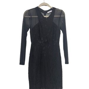 Lush Black Lace Dress| small